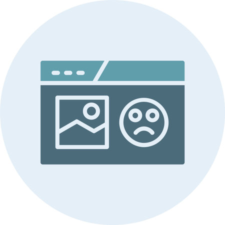 Social Media Glyph Two Color Circle