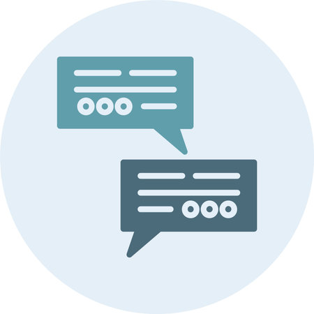 Message Glyph Two Color Circle