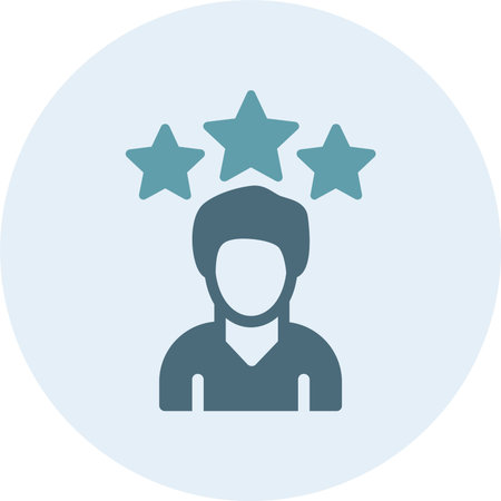 Rating Glyph Two Color Circle