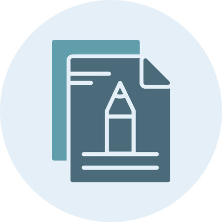File Glyph Two Color Circle