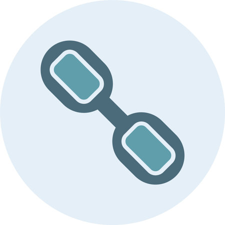 Chained Glyph Two Color Circle