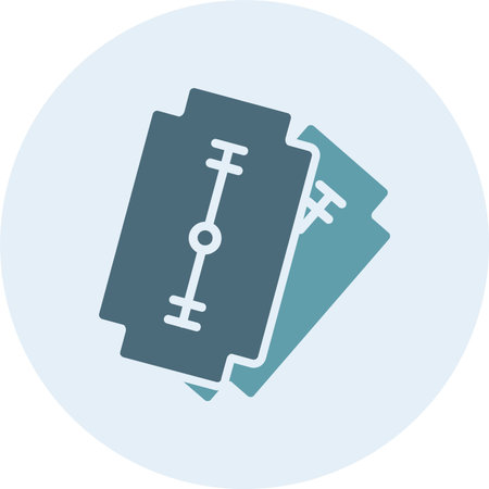 Razor Glyph Two Color Circle