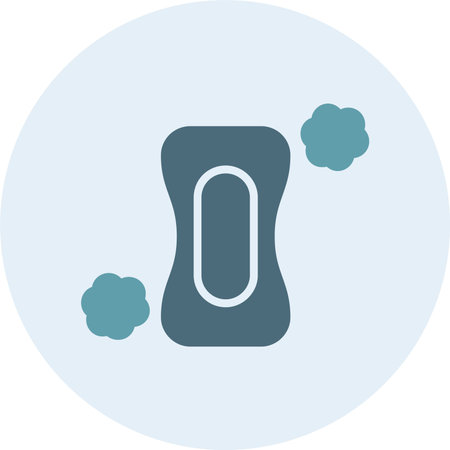 Soap Glyph Two Color Circleのイラスト素材