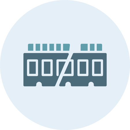 Broken Ram Glyph Two Color Circle