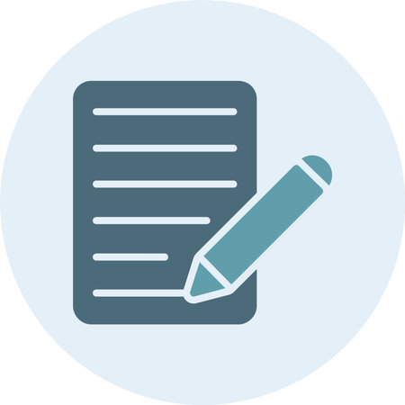 Notes Glyph Two Color Circle