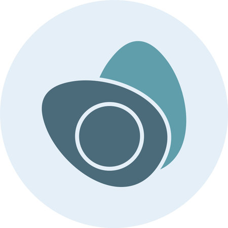Egg Glyph Two Color Circle
