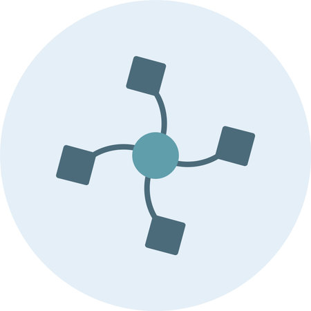 Vector Glyph Two Color Circle