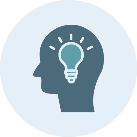 Idea Glyph Two Color Circle