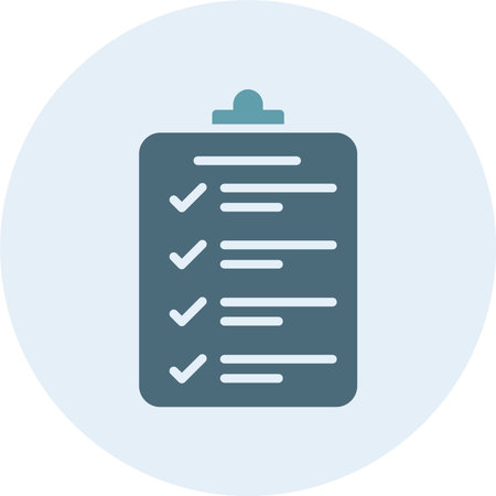 Clipboard Glyph Two Color Circleのイラスト素材