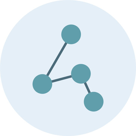 Connection Glyph Two Color Circleのイラスト素材