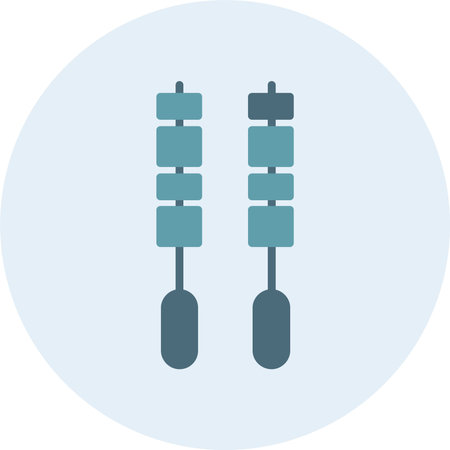 Bbq Glyph Two Color Circleのイラスト素材