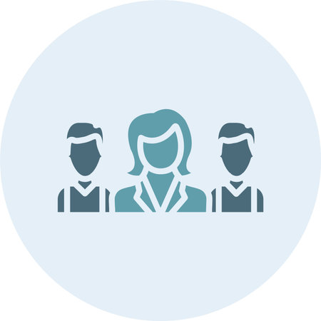 Group Glyph Two Color Circleのイラスト素材