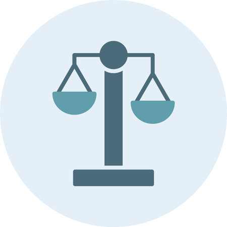 Chemical Balance Glyph Two Color Circleのイラスト素材