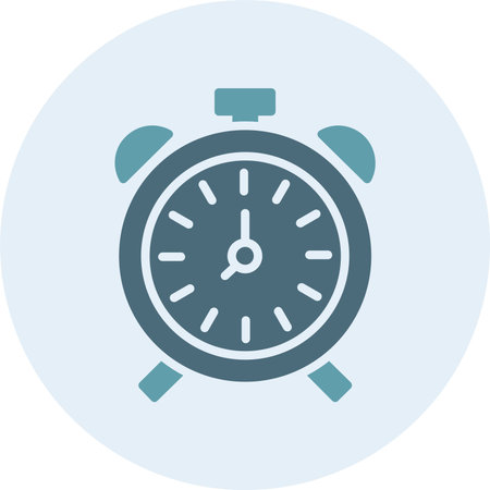 Alarm Glyph Two Color Circle