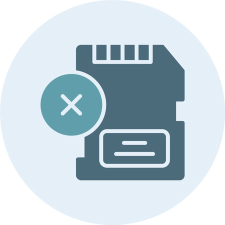 Delete Glyph Two Color Circle