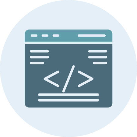 Web Programming Glyph Two Color Circle