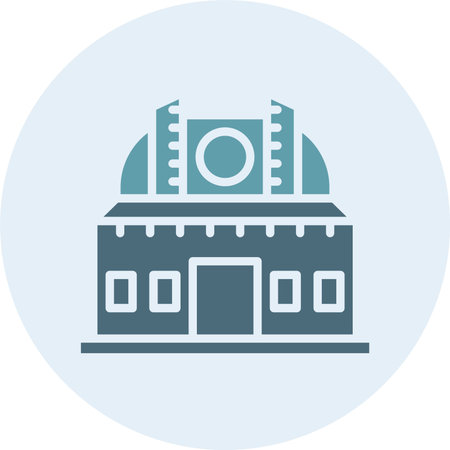 Observatory Glyph Two Color Circle