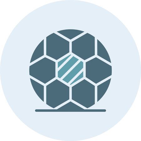 Football Glyph Two Color Circleのイラスト素材