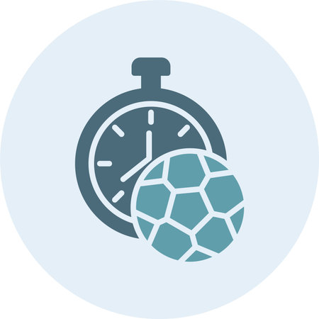 Stopwatch Glyph Two Color Circleのイラスト素材