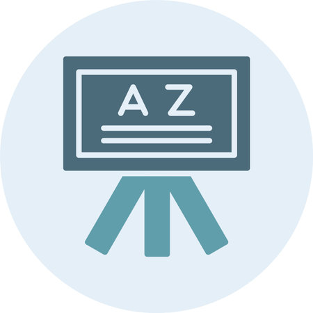 Chalkboard Glyph Two Color Circleのイラスト素材