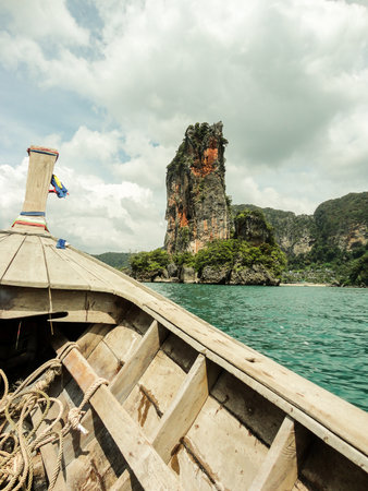 the clear sea Phi Phi Leh south of Thailandの写真素材