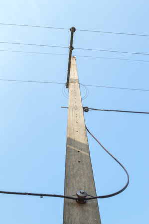 electricity post の写真素材