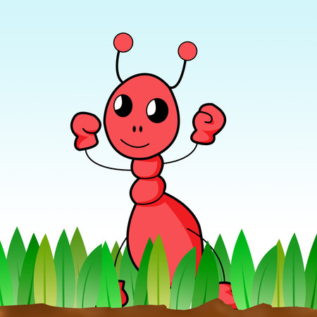 ant cartoonの写真素材