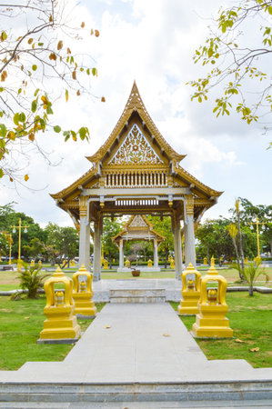 pavilion in Sotorn temple の写真素材
