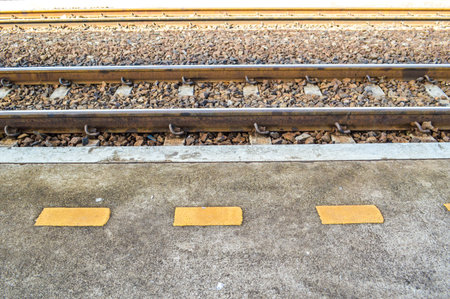 train waiting way の写真素材