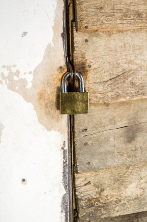 old lock on a door