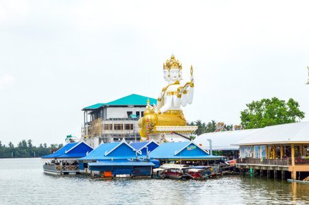 view Saman temple in Chachoengsao, Thailandのeditorial素材