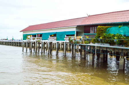 view in Hongthong temple, Thailandのeditorial素材