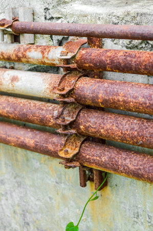 rust Metal pipesの写真素材