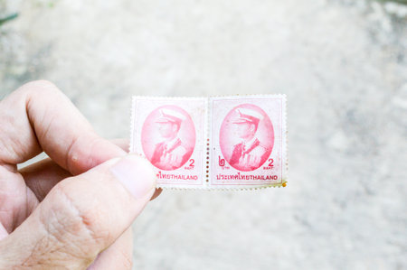 old stamp thailandのeditorial素材
