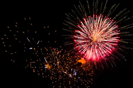 fireworks on night sky