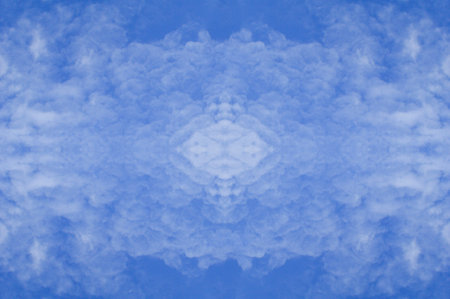 abstract blue sky and white cloudの写真素材