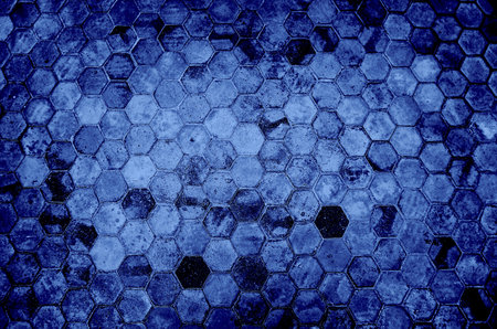 blue brick floor abstract background