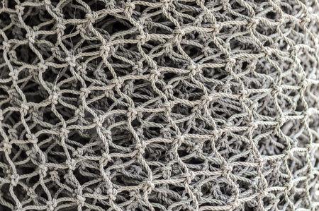 Close-up of a fishing net
