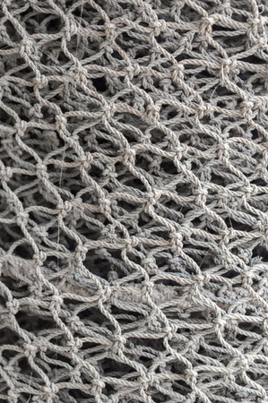 Close-up of a fishing net