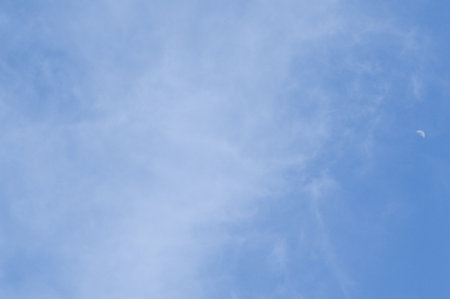 blue sky and white cloudの写真素材