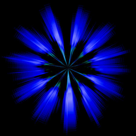 blue light effectの写真素材