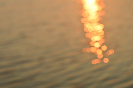 blur bokeh water surfaceの写真素材