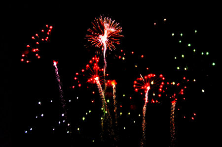 fireworks on night sky