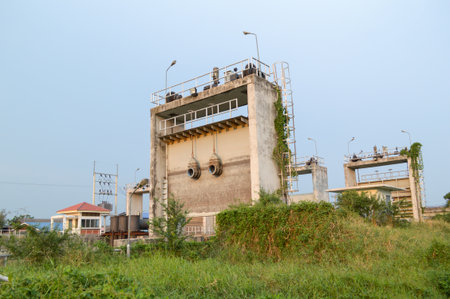 Dam in country Thailandのeditorial素材