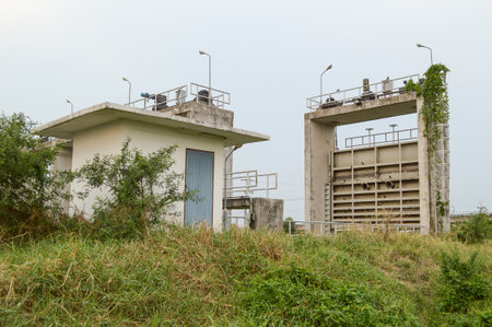 Dam in country Thailandの写真素材