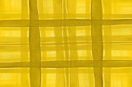 yellow fabric texture backgroundの写真素材
