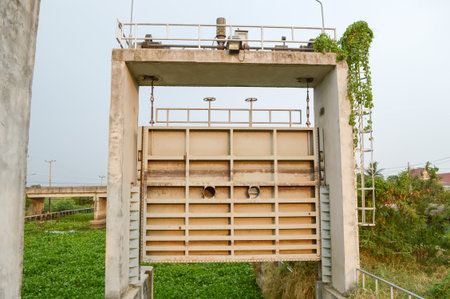 Dam in country Thailandの写真素材