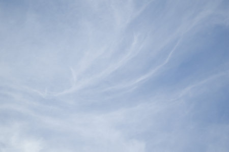 blue sky and white cloudの写真素材