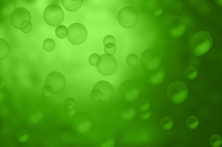 bubbles green background