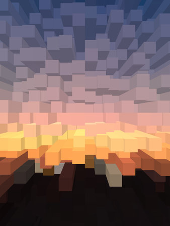 blocks abstract backgroundの写真素材